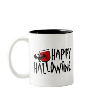 Happy Hallowine mugs by WIneObsessions Happy Hallowine mugs