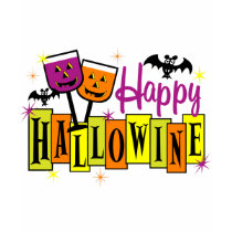 Happy Hallowine t-shirts by HolidayObsessions Happy Hallowine t-shirts