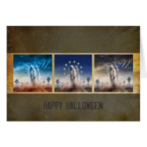 mood, chick, scary, mystic, halloween, scarry, happy halloween, eerie, trick or treat, haloween, dark, weird, fantasy, Card with custom graphic design