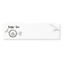Happy Ham Bumper Sticker - Customize it!