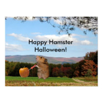 Happy Hamster Halloween Poster posters by sunhe33 Happy Hamster Halloween Poster posters