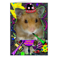Happy Hamster New Year Card