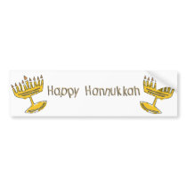 Happy Hannukkah bumper stickers by alternateworlds Happy Hannukkah bumper stickers