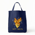 Happy Hanukka Dreidels Bag