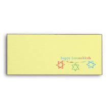 Happy Hanukkah – 3 Magen Davids Envelope