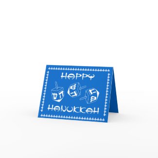 Happy Hanukkah Customizable Holiday Card