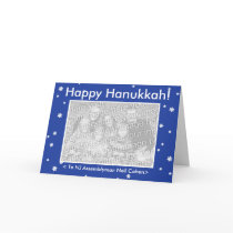 HAPPY HANUKKAH! Customizable My Dog Votes Card cards