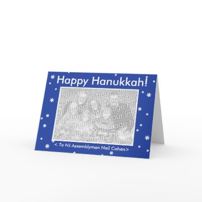 HAPPY HANUKKAH! Customizable My Dog Votes Card by MyDogVotes