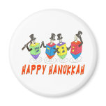 Happy Hanukkah dreidels magnet