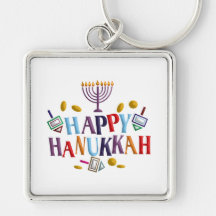 Happy Hanukkah Keychains