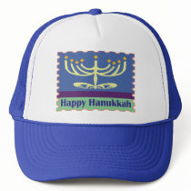 Happy Hanukkah Menorah Hats by yosefdreams Happy Hanukkah Menorah Hats