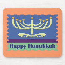 Happy Hanukkah Menorah Mousepad mousepads