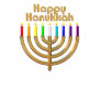 Happy Hanukkah Menorah Tshirt