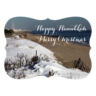 Happy Hanukkah/Merry Christmas flat card