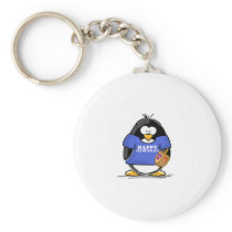 Happy Hanukkah Penguin Keychain