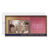 HAPPY HANUKKAH Photo Greeting Card template photo cards by mitzvah HAPPY HANUKKAH Photo Greeting Card template photo cards
