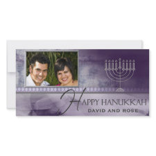 HAPPY HANUKKAH Photo Greeting Card template photocard