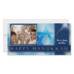 Happy Hanukkah Photo Greeting Card template