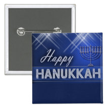 Happy Hanukkah Pin