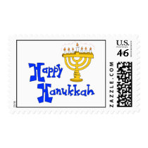 Happy Hanukkah postage
