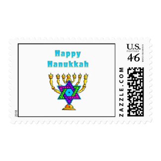 Happy Hanukkah Postage Stamps