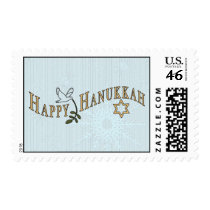 Happy Hanukkah Postage Stamp