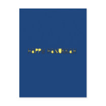 Happy Hanukkah Postcard - Simple by GalleryVisage Happy Hanukkah Postcard - Simple