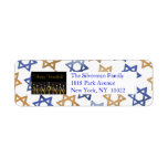 Happy Hanukkah! Return Address Label Template