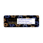 Happy Hanukkah! Return Address Label Template