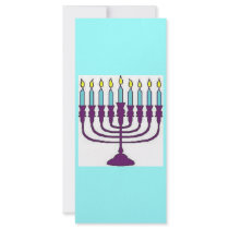 Happy Hanukkah Shalom Full Color Rack Card