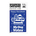 Happy Hanukkah Stamp From My Dog Votes