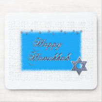 happy hanukkah star mouse mat