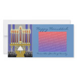 happy hanukkah template personalized photo card