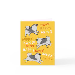 Happy Happy Keeshond card