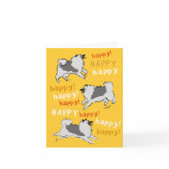 Happy Happy Keeshond card