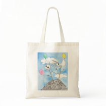 Happy! Happy! Tote Bag by whitneysaurer Happy! Happy! Tote Bag