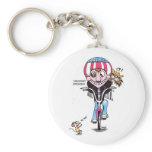 Happy Harry & Hooch (bikers?) keychains