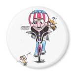 Happy Harry & Hooch (bikers?) magnets