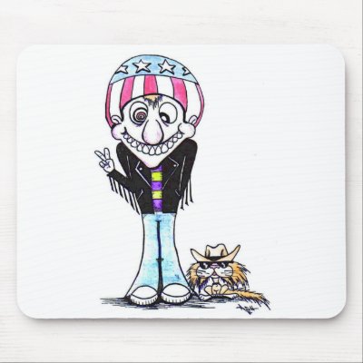 Happy Harry & Hooch (Peace man!) Mouse Mat by Housh68