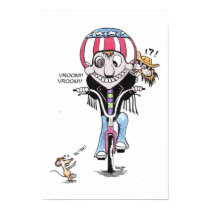 Happy Harry & Hooch the cat (Bikers?) posters