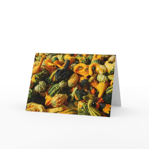 Happy Harvest Gourds Greeting Card card