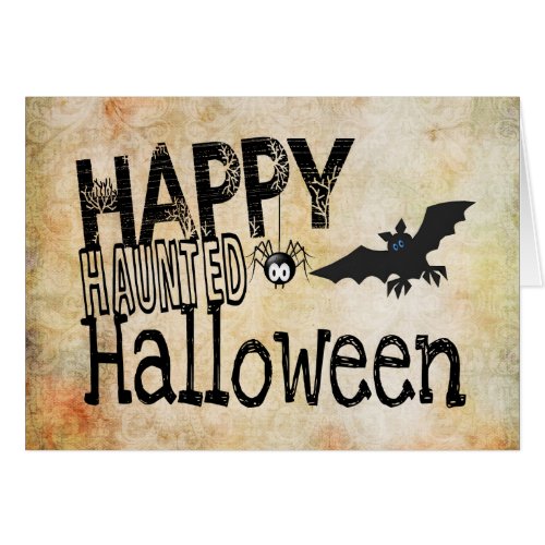 Happy Haunted Halloween card