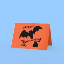Happy Haunting Halloween Card