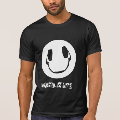 Happy Headphone - Music is Life Tees