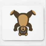 Happy Headstand Brown Bear mousepads