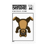 Happy Headstand Brown Bear postage