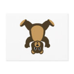 Happy Headstand Brown Bear postcards