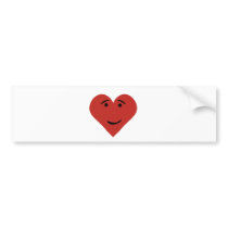 Happy Heart Bumper Sticker