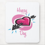 Happy Heart Day Mouse Pads