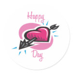 Happy Heart Day Stickers